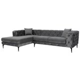 Atelier Del Sofa ugaona garnitura como eco left anthracite black