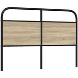  Posteljno vzglavje sonoma hrast 120 cm jeklo in inženirski les, (21607693) | Shoptok.si