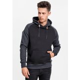 Urban Classics Raglan contrasting hoodie blk/cha Cijene