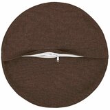  Jastuk s jastukom HEERLEN 2 kom. Smeđa Tkanina - Smeđa Ø 60 cm 2 | shoptok.hr