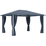  Sjenica sa zastorom 400 x 300 cm antracit aluminijum | shoptok.hr