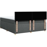 vidaXL Krevet s oprugama i madracem tamnosivi 200 x 200 cm od tkanine | shoptok.hr