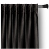 Restilo Črna žametna zavesa za delno zatemnitev 140x270 cm – | Shoptok.si