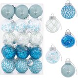  Set božićnih kuglica 30 kom. Ø 6 cm PET | shoptok.hr
