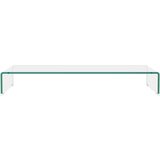vidaXL Stalak za TV /Monitor Prozirno Staklo 90x30x13 cm | shoptok.hr