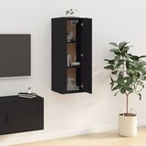  Zidni TV ormarić crni 40x34,5x100 cm | shoptok.hr