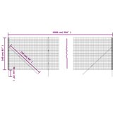  Ograda od žičane mreže antracit 1,6x10 m od pocinčanog čelika | shoptok.hr