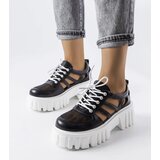 Gemre Black loafers with a chunky sole Emaline | ePonuda.com