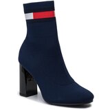 Tommy Jeans Škornji Sock Heeled Boot EN0EN00703 Tommy Navy CBK | Shoptok.si