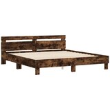  Okvir za krevet s uzglavljem i LED boja hrasta 180x200 cm | Eponuda.com