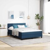  s opruga kutije s uzglavljem Plava 140 x 200 cm tkanina | shoptok.hr
