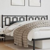 vidaXL Metalno uzglavlje crno 193 cm | shoptok.hr