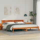  Konstrukcija postelje z vzglavjem Voskast rjav 180 x 200 cm, (5000126583) | Shoptok.si