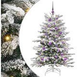  Umjetno božićno drvce s nogom Bijelo 150 cm PE i PVC | shoptok.hr