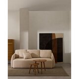 Kave Home Kremno bela raztegljiva sedežna garnitura iz šenilje 225 cm Laira – | Shoptok.si