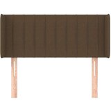  Vzglavje z ušesi temno rjavo 103x16x78/88 cm blago, (20739382) | Shoptok.si