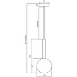  Luster na sajli NIKO 1xG9/9W/230V prečnik 15 cm zlatni | Eponuda.com