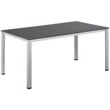 Vrtne mize KETTLER CUBIC / KETTALUX aluminijasta jedilna miza 160×90 cm – srebrna / antracit | Shoptok.si