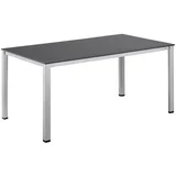 KETTLER CUBIC / KETTALUX aluminijasta jedilna miza 160×90 cm – srebrna / antracit