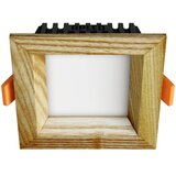  APLED - LED ugradna SQUARE WOODLINE LED/3W/230V 4000K 9x9 cm jasen masiv | Eponuda.com
