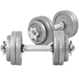 Gorilla sports Set od 2 podesive bučice od livenog gvožđa ukupno 30 kg crna | Eponuda.com