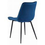  BERA stolica - tamnoplavi baršun / crne noge x 4 | shoptok.hr