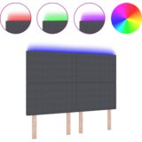  LED vzglavnik temno siva 80 cm korduroj, (22051835) | Shoptok.si