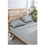 Mila Home Siva napenjalna bombažna rjuha 180x200 cm – | Shoptok.si