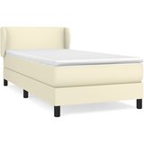 Maison Chic Box spring postelja - Vzmetna postelja z vzmetnico krem 100x200 cm umetno usnje SL1447, (21910215) Cene
