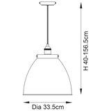  Endon 98749 - Visilica na sajli FRANKLIN 1xE27/10W/230V crna/mesing | Eponuda.com