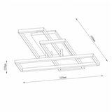  solea 36 plafonska svetiljka 60W 3000/4000/6000K crna/drvo dim | ePonuda.com