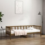  Dnevni ležaj smeđa boja meda 80 x 200 cm od masivne borovine Cijene
