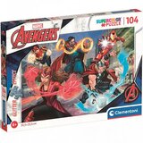 Clementoni Marvel: Osvetnici Supercolor Glitter puzzle 104kom - | shoptok.hr