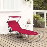  Sklopiva ležaljka za sunčanje Crvena 190 x 57 x 81 cm oxford | shoptok.hr
