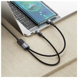  2u1 USB C na USB C / USB C kabel Hoco 5A 100W 120 cm U139 crni | shoptok.hr