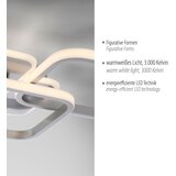 LEUCHTEN DIREKT 14117-55 - LED plafonsko svetlo LED/36W/230V mat hrom | Eponuda.com