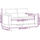 vidaXL Dvosed krem 120 cm umetno usnje | Shoptok.si
