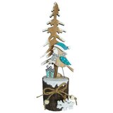  Purdy, novogodišnja dekoracija, drvena, drvo i ptičica, 23cm ( 751833 ) Cene