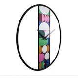 WALLXPERT Dekorativni metalni zidni sat Demre Multicolor | ePonuda.com