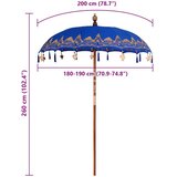  Balineški Parasol Plava 185 x 185 x 260 cm | Eponuda.com