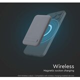  Magnetni power bank sa bežičnim punjenjem 10 000mAh/20W/3,7V siva | Eponuda.com