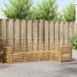  Set vanjskih sofa 5 pcs Bijela 251 x 132,5 x 73 cm | shoptok.hr