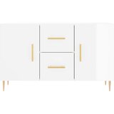  Komoda sjajna bijela 100x36x60 cm od konstruiranog drva | shoptok.hr