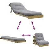  Futon na razvlačenje s madracem 70 x 206 x 11 cm od borovine | shoptok.hr