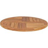 vidaXL Mizna plošča iz trdne tikovine okrogla 2,5 cm 70 cm | Shoptok.si