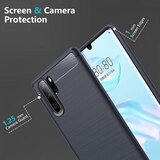Techsuit Carbon Silicone maska za Huawei P30 Pro – plava | shoptok.hr