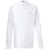 Tommy Jeans Regular Oxford Shirt Ecru Bijela Cijene