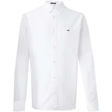 Tommy Jeans Regular Oxford Shirt Ecru Bijela