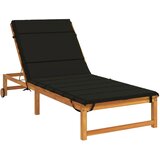  Jastučić za ležaljku GEMERT 100% poliester Crna 200 x 70 x 3 cm - Crna 200 x 70 x 3 cm Poliester | shoptok.hr