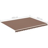  Zamjenska tkanina za tendu smeđa 4,5 x 3,5 m | Eponuda.com